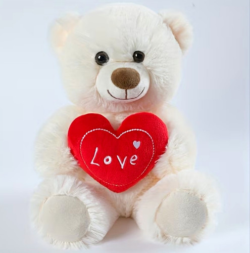 Orsacchiotto peluche bianco - orsacchiotto,
