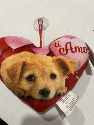 Cuscino cuore peluche amo - ti,